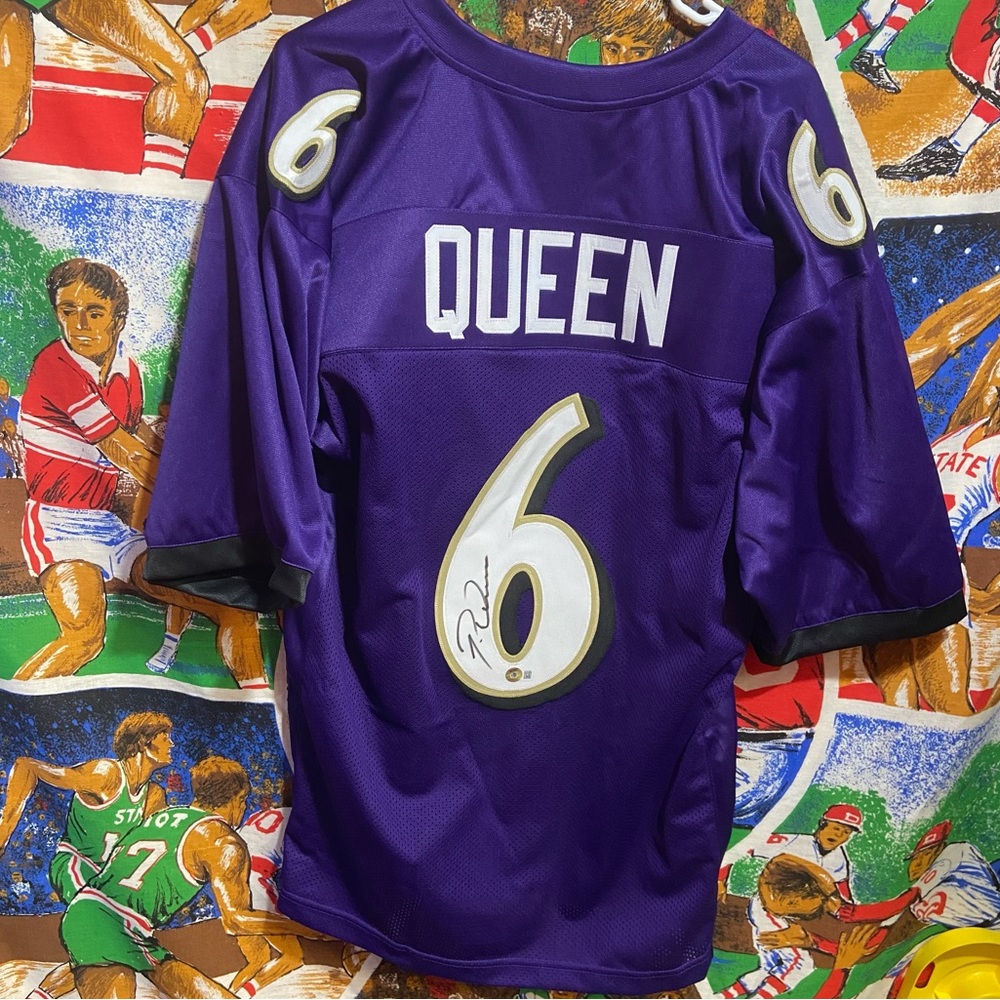 Baltimore Ravens Patrick Queen Autographed Football Jersey
